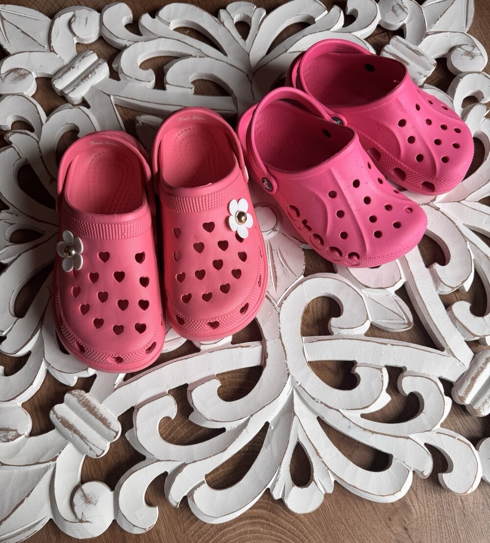 Croc And Clog Bundle Girls Size 2 Set Of 2 Pink